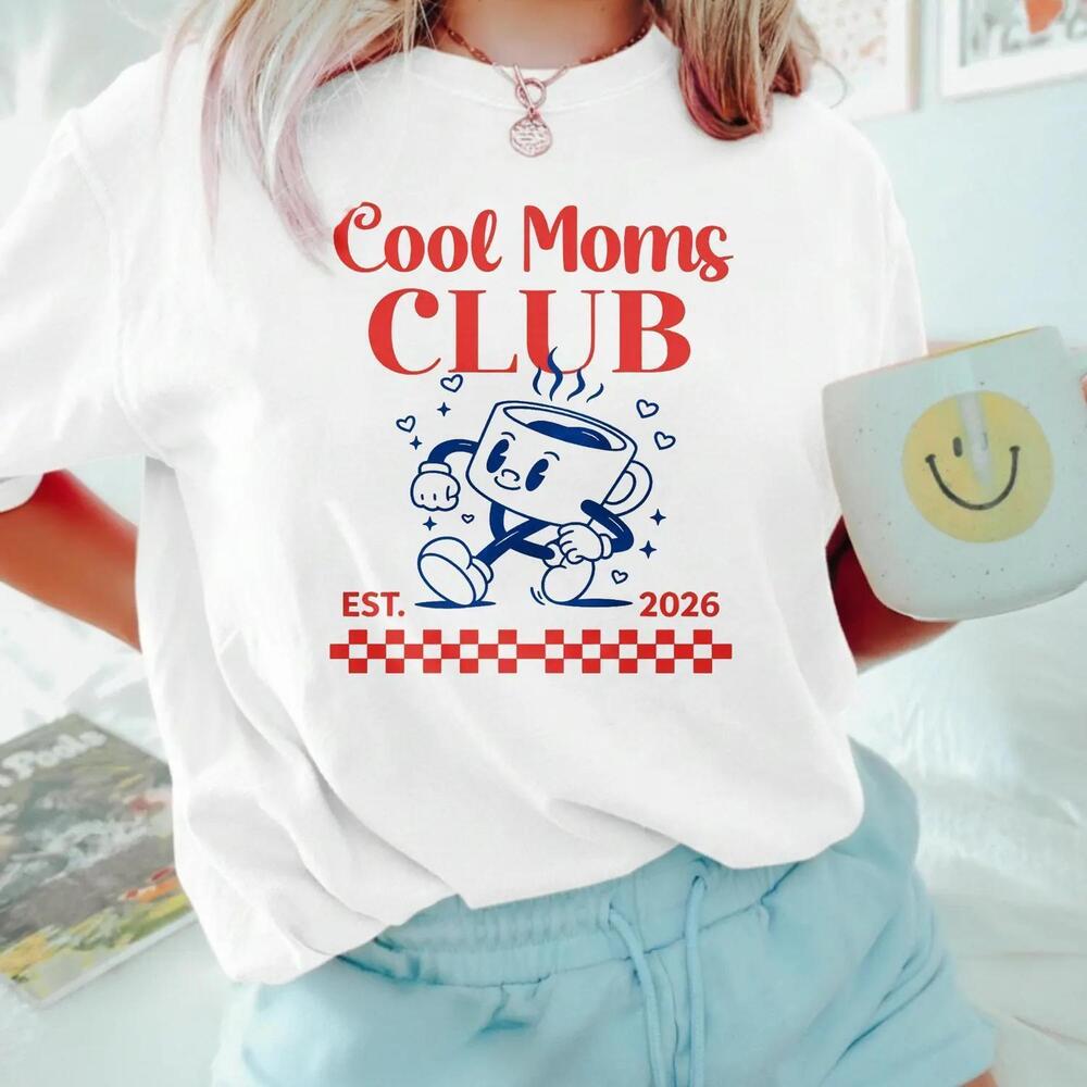 Cool Moms Club T-Shirt, Cool Mommy, Graphic Gift For Mothers, Mother